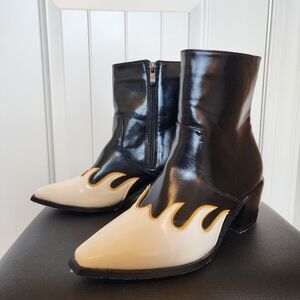 Block Heel Cowgirl Booties